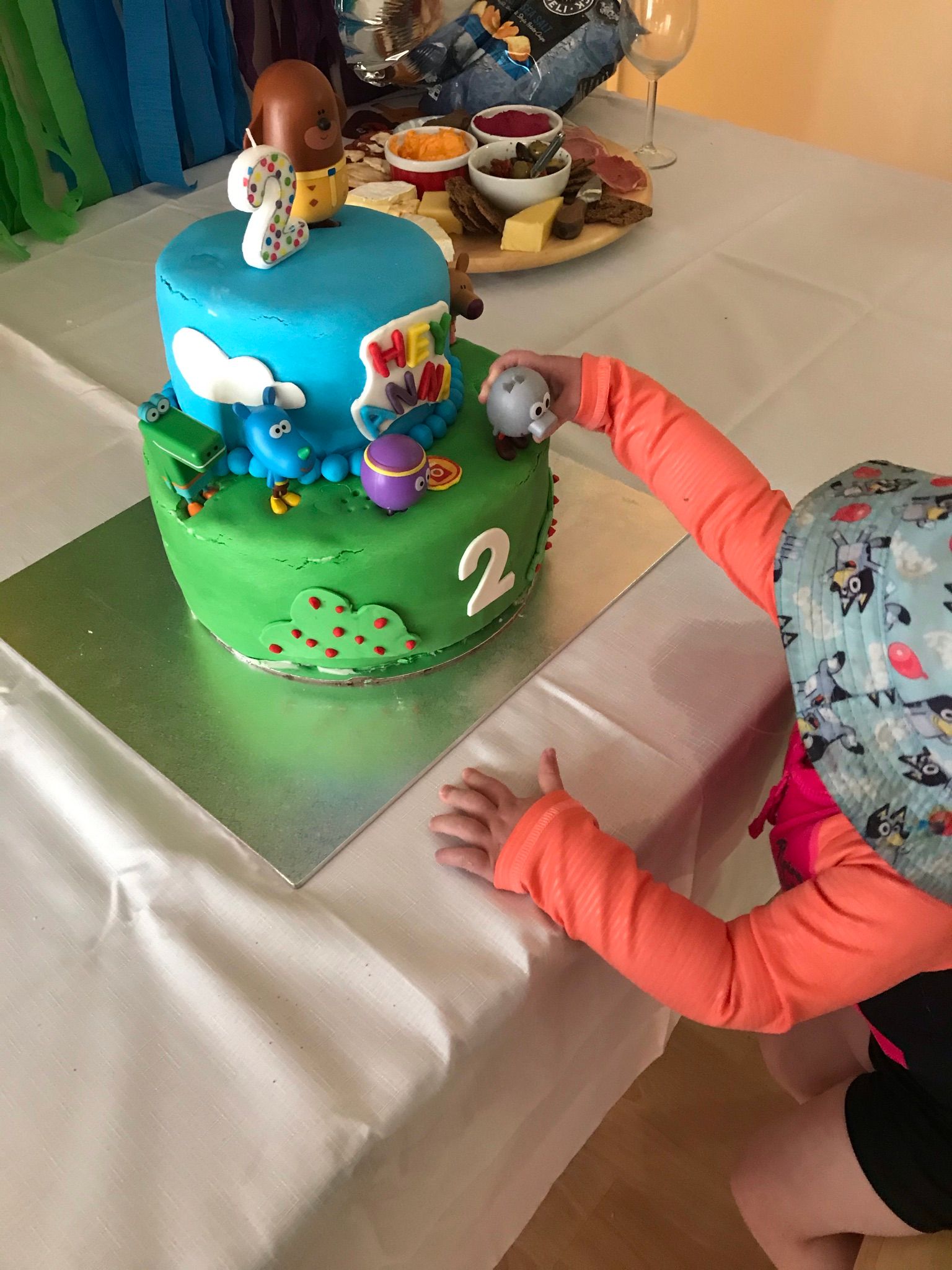 Anna with her cake